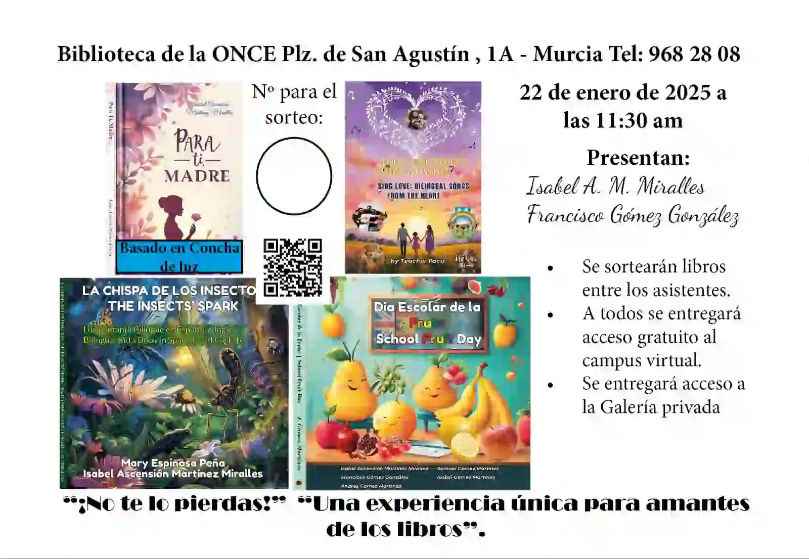 Presentación literaria en Murcia